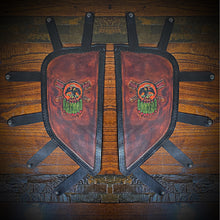 Load image into Gallery viewer, Engine Guard Covers, Fits Indian Challenger, Custom Art,