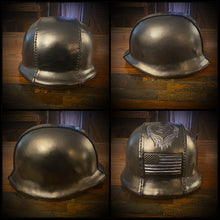 Load image into Gallery viewer, German Style Motorcycle Helmet with Custom Art - size XLarge