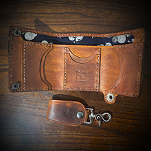 Load image into Gallery viewer, Trifold Wallet - Tan Custom Art