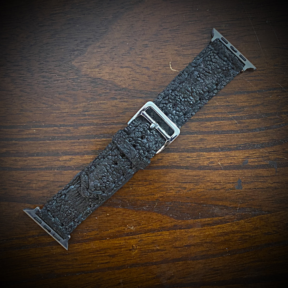 Casetify Elephant Print Apple Watch Band 42mm Matte Silver Buckle Elephant Apple Watch Silicone Engraved Band – Lux Bands Shop main image 4