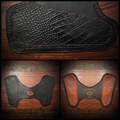 Heat Shield for Indian Scout Motorcycles - Genuine American Alligator, Custom Colors