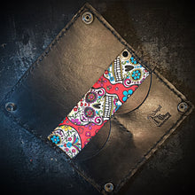 Load image into Gallery viewer, Long Biker Leather Wallet with Chain
- Sugar Skull, Black