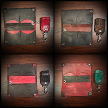 Load image into Gallery viewer, Long Biker Leather Wallet with Chain 
 - Embossed Alligator Leather, Create Your Own