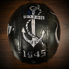 Load image into Gallery viewer, Open Face Helmet, send me your favorite helmet, I’ll cover it in leather