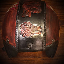Load image into Gallery viewer, Open Face Helmet with Custom Art - size Large