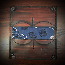 Load image into Gallery viewer, Long Biker Leather Wallet with Chain 
- Custom Art, Brown