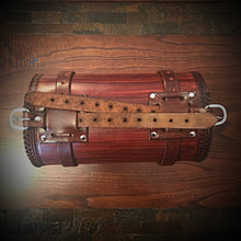 Load image into Gallery viewer, Round Bag for Motorcycles - Nightmare Skull, Brown