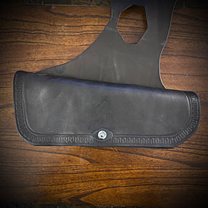 Heat Shield for Indian Scout Motorcycles, Double Pouch, Indian Tan Alligator Print