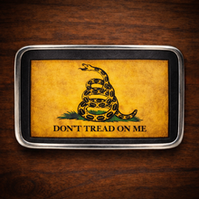 Load image into Gallery viewer, Belt Buckle Custom Art On Black Leather