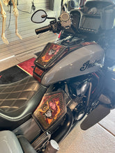 Load image into Gallery viewer, Heat Shield with Pouch for Indian Challenger and Pursuit - Brown Custom Art