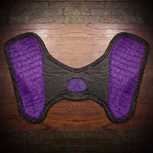 Load image into Gallery viewer, Heat Shield - Genuine Alligator, Custom Colors, Black, Fits Indian Scout