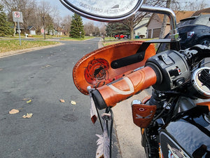 Grip Covers - Medicine Wheel Indian tan