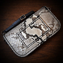 Load image into Gallery viewer, Clutch - Genuine Python, Natural