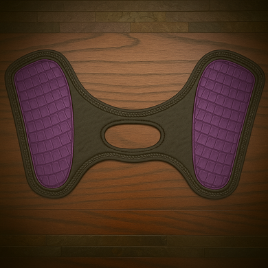 Heat Shield for Indian Scout Motorcycles - Purple, Genuine American Alligator,