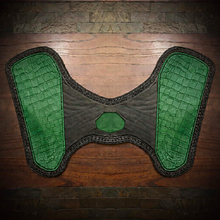 Load image into Gallery viewer, Heat Shield - Genuine Alligator, Custom Colors, Black, Fits Indian Scout