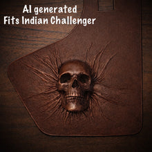 Load image into Gallery viewer, Heat Shield Nightmare Skull, Brown, Custom Made To Fit Any Make and Model Of Bike