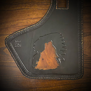Heat Shield with Pouch for Indian Challenger and Pursuit - Black, Custom Art