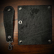Load image into Gallery viewer, Long Biker Exotic Leather Wallet with Chain - Hippopotamus