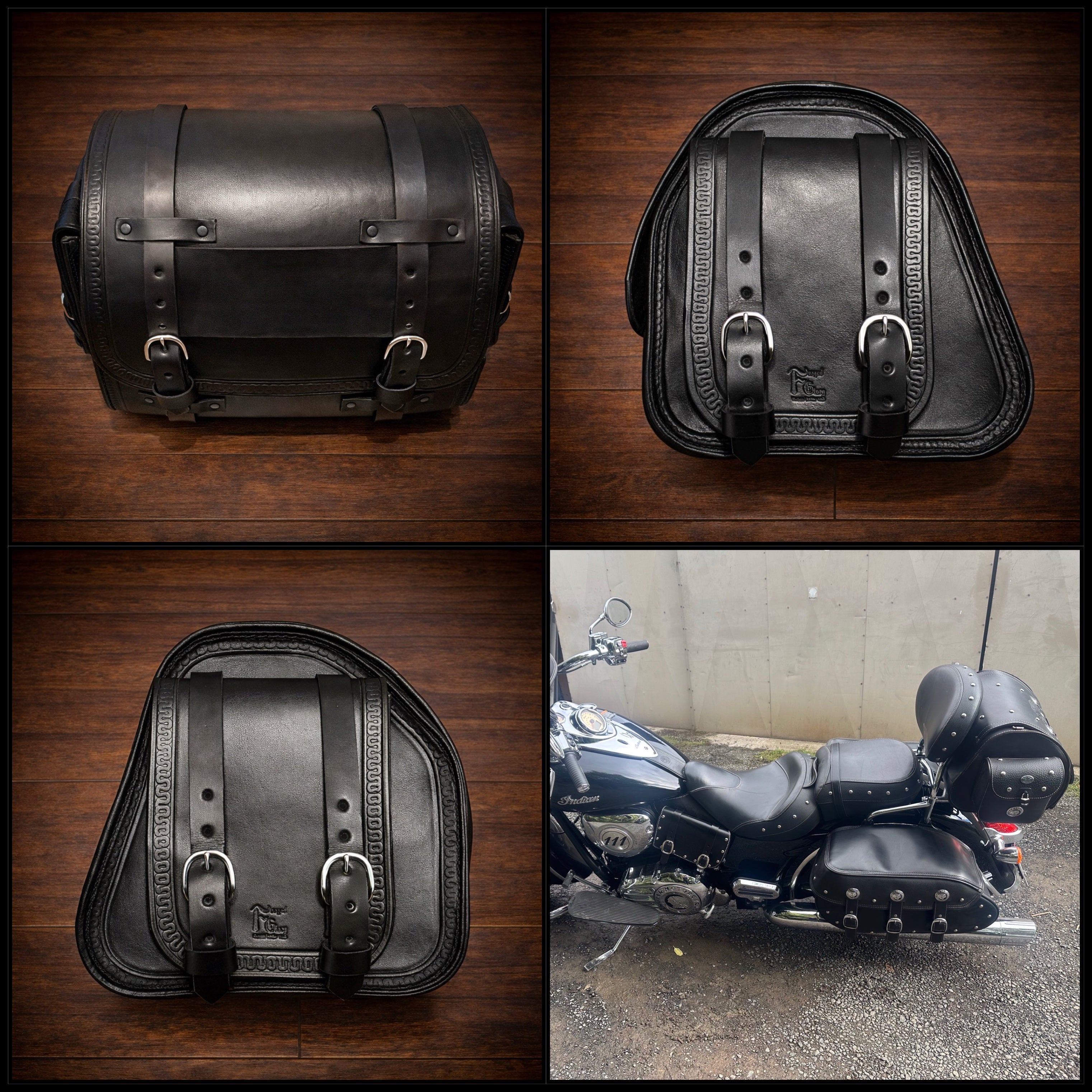 US Customized Quilted ボディー バッグ Motorcycle Trunk Bag, Custom Art Fits All Brands of Motorcycles w