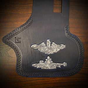 Heat Shield - Custom Art, Blue, Fits Indian Chief, Chieftain, Springfield, Vintage and Roadmaster