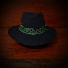 Load image into Gallery viewer, Hat Band, Genuine Python, Green
