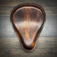 Load image into Gallery viewer, Chopper/Bobber Pan seat - Oily Brown