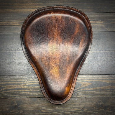 Chopper/Bobber Pan seat - Oily Brown