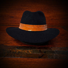 Load image into Gallery viewer, Hat Band, Alligator Print, Tan