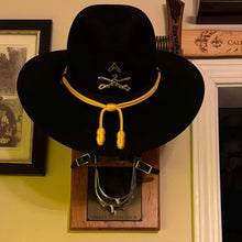 Load image into Gallery viewer, Wood &amp; Metal Cavalry Hat &amp; Spurs Rack