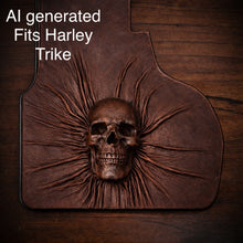 Load image into Gallery viewer, Heat Shield Nightmare Skull, Brown, Custom Made To Fit Any Make and Model Of Bike