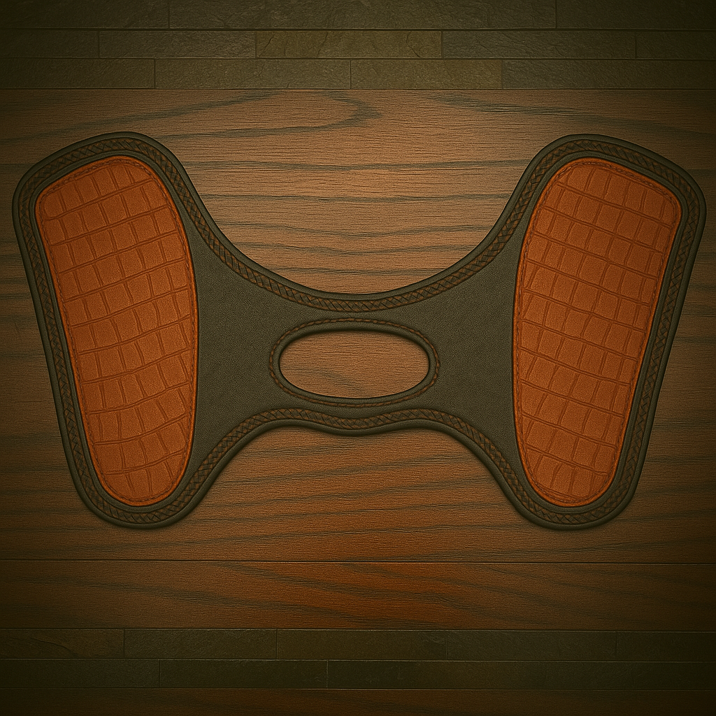Heat Shield for Indian Scout Motorcycles - Orange, Genuine American Alligator,