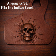Load image into Gallery viewer, Heat Shield Nightmare Skull, Brown, Custom Made To Fit Any Make and Model Of Bike