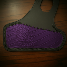 Load image into Gallery viewer, Heat Shield for Indian Scout Motorcycles, With Pouch, Genuine Red American Alligator