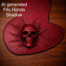 Load image into Gallery viewer, Heat Shield Nightmare Skull, Red Custom Made To Fit Any Make and Model Of Bike