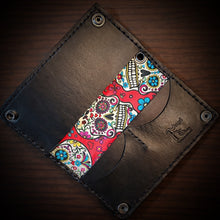 Load image into Gallery viewer, Long Biker Leather Wallet with Chain
- Unlucky 13 Red Stitching