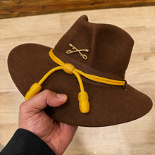 Load image into Gallery viewer, The Brown 11th Cavalry Regiment “Stetson” Head Gear Worn By Current Cavalry Soldiers In The 11th Cavalry Regiment In The Army