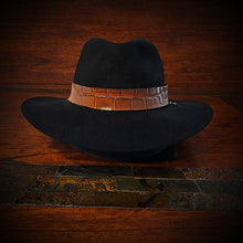 Load image into Gallery viewer, Hat Band, Alligator, Brown