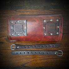 Load image into Gallery viewer, Tool bag for Motorcycle - No Art, With Edge Decoration, Brown