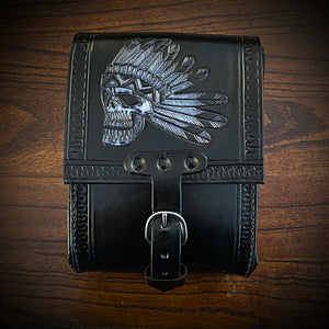 Rear Crash Bar Bag - Custom Art, Black