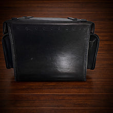 Load image into Gallery viewer, Motorcycle Trunk Bag, Custom Art Fits All Brands of Motorcycles w/ Rear Luggage Rack, Fits Rickrak Brand of Racks Black