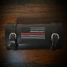 Load image into Gallery viewer, Tool Bag For Motorcycle - Old Glory, Thin Red Line, Black
