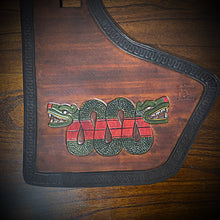 Load image into Gallery viewer, Heat Shield with Pouch for Indian Challenger and Pursuit - Brown Custom Art