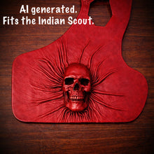 Load image into Gallery viewer, Heat Shield Nightmare Skull, Red Custom Made To Fit Any Make and Model Of Bike
