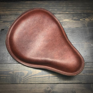 Chopper/Bobber Pan seat - Custom Art, Brown