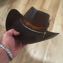 Load image into Gallery viewer, Sharpshooter Hat, Owens-Baxter, Distressed Brown
