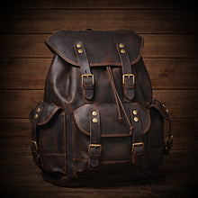Load image into Gallery viewer, Leather Backpack, Brown