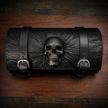 Load image into Gallery viewer, Round Bag for Motorcycles - Nightmare Skull, Black