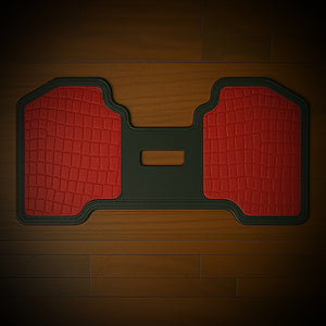 Heat Shield for Harley Davidson Motorcycles - Red, Genuine American Alligator