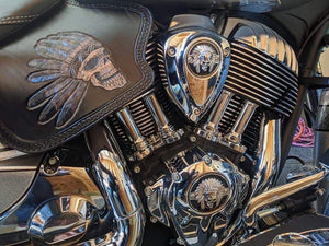 Heat Shield - Custom Art, Fits Indian Chief, Chieftain, Springfield, Vintage and Roadmaster