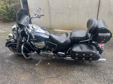 Load image into Gallery viewer, Motorcycle Trunk Bag, Custom Art Fits All Brands of Motorcycles w/ Rear Luggage Rack, Black